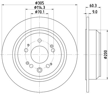 HELLA PAGID Piduriketas 8DD 355 116-111